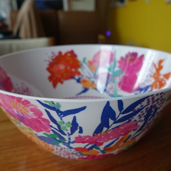 Bridgette Thornton Paint + Petals Melamine Serving floral Bowl - Picture 8 of 14